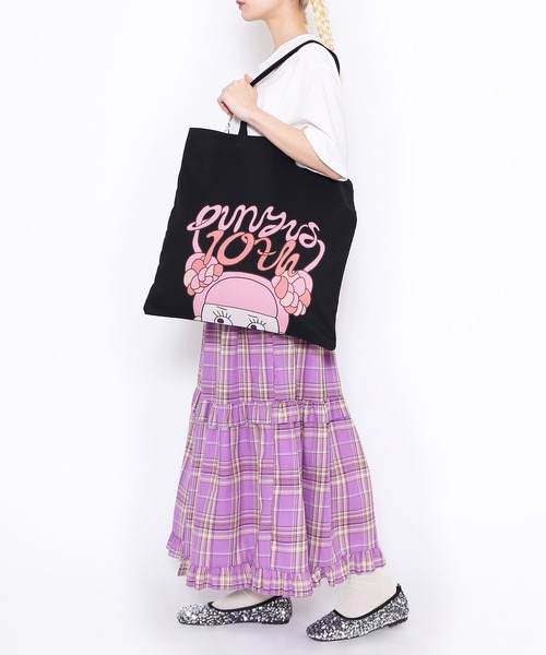 PUNYUS（プニュズ）の「10th Naomiちゃんトートバッグ（トートバッグ・レディース・ブラック/ピンク/アイボリー・FREE）」の19枚目の写真