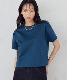ボックスシルエット クロップド丈Tシャツ
