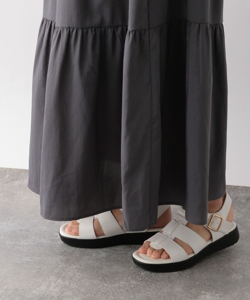 GLOBAL WORK（グローバルワーク）の「MATINEE LINE/ティアードスカート/123955（スカート・レディース・グレイッシュブルー/ブラック/テラコッタ・LARGE/MEDIUM）」の22枚目の写真