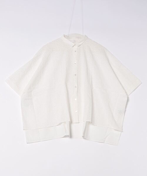 【セール】(BD)【ihana】レース 切り替え シャツ ブラウス（シャツ/ブラウス）｜BARNDOOR（バーンドア）