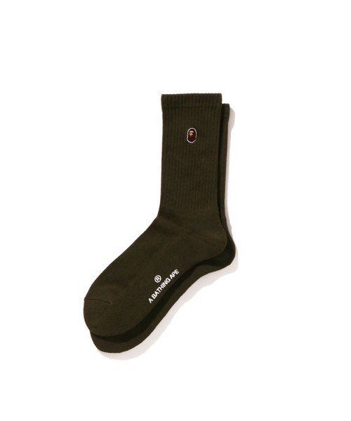 APE HEAD ONE POINT SOCKS（ソックス/靴下）｜A BATHING APE（ア