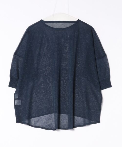 Elura（エルーラ）の「シアラメニット/123995（ニット/セーター・レディース・ライトベージュ/ライトグレー/ネイビー・FREE）」の4枚目の写真