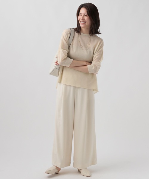 Elura（エルーラ）の「シアラメニット/123995（ニット/セーター・レディース・ライトベージュ/ライトグレー/ネイビー・FREE）」の12枚目の写真