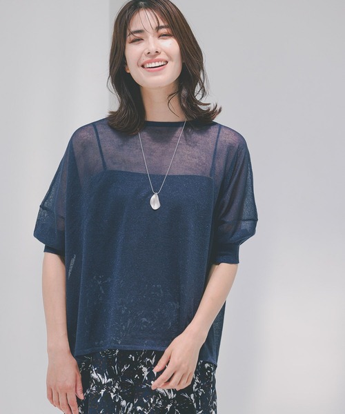 Elura（エルーラ）の「シアラメニット/123995（ニット/セーター・レディース・ライトベージュ/ライトグレー/ネイビー・FREE）」の15枚目の写真