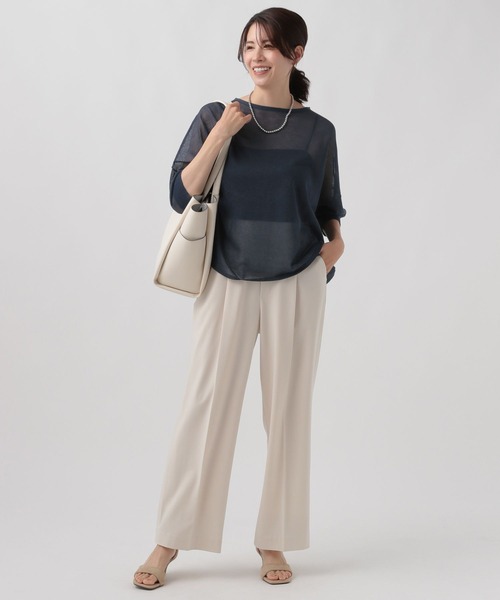 Elura（エルーラ）の「シアラメニット/123995（ニット/セーター・レディース・ライトベージュ/ライトグレー/ネイビー・FREE）」の21枚目の写真