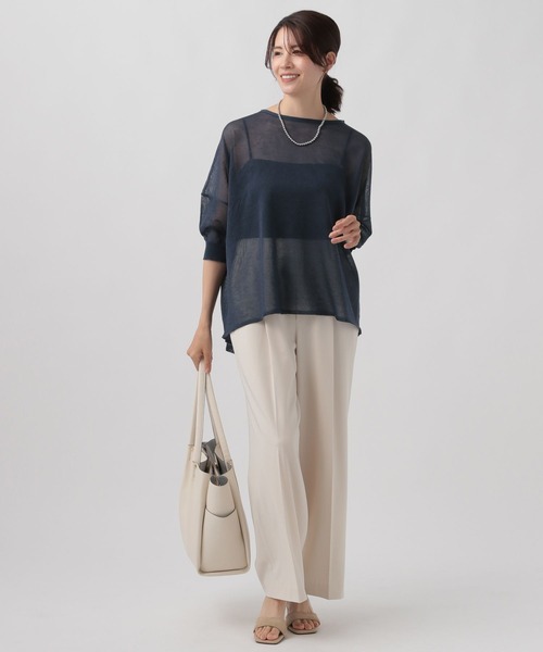 Elura（エルーラ）の「シアラメニット/123995（ニット/セーター・レディース・ライトベージュ/ライトグレー/ネイビー・FREE）」の22枚目の写真