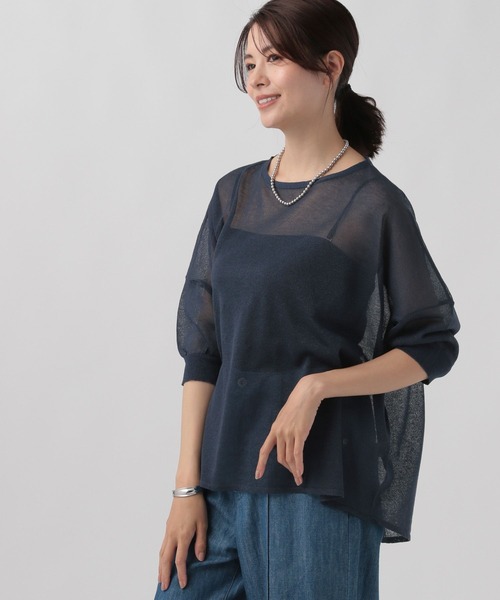 Elura（エルーラ）の「シアラメニット/123995（ニット/セーター・レディース・ライトベージュ/ライトグレー/ネイビー・FREE）」の20枚目の写真