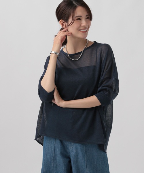 Elura（エルーラ）の「シアラメニット/123995（ニット/セーター・レディース・ライトベージュ/ライトグレー/ネイビー・FREE）」の19枚目の写真