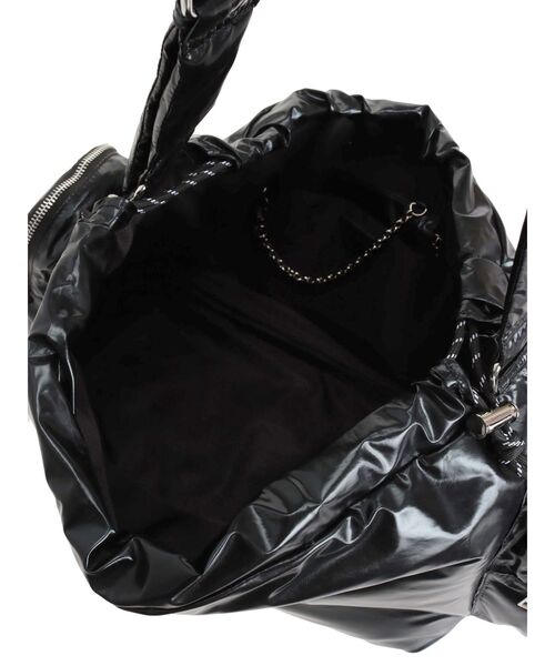 EMODA（エモダ）の「ナイロンギャザーショルダーバッグ（ハンドバッグ・レディース・ブラック/シルバー・FREE）」の16枚目の写真