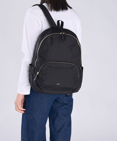 agnes b.（アニエスベー）の「ナイロンバックパック”Maron” FT03A－07（バックパック/リュック・レディース・ブラック・FREE）」の7枚目の写真