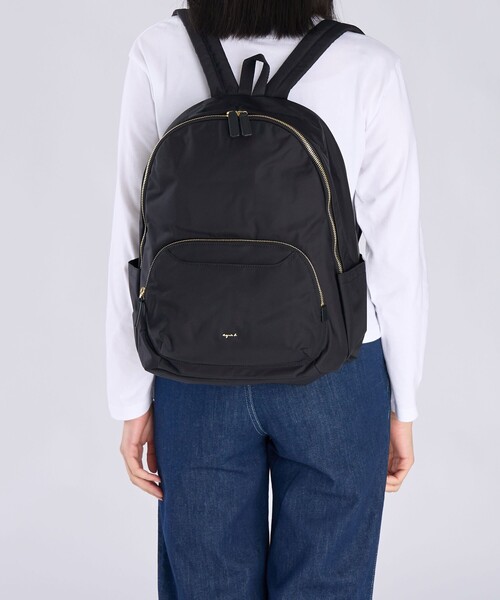 agnes b.（アニエスベー）の「ナイロンバックパック”Maron” FT03A－07（バックパック/リュック・レディース・ブラック・FREE）」の8枚目の写真
