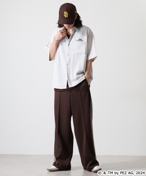 【セール】REDCAPGIRL PEZ×REDCAPGIRL バック刺繍＆プリント ルーズサイズ半袖シャツ（シャツ/ブラウス）｜Red Cap Girl（レッドキャプガール）