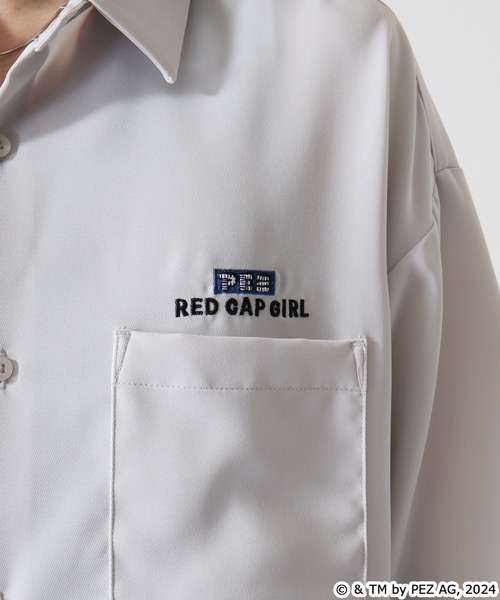 【セール】REDCAPGIRL PEZ×REDCAPGIRL バック刺繍＆プリント ルーズサイズ半袖シャツ（シャツ/ブラウス）｜Red Cap Girl（レッドキャプガール）