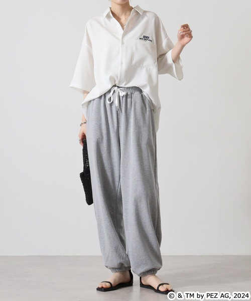 【セール】REDCAPGIRL PEZ×REDCAPGIRL バック刺繍＆プリント ルーズサイズ半袖シャツ（シャツ/ブラウス）｜Red Cap Girl（レッドキャプガール）