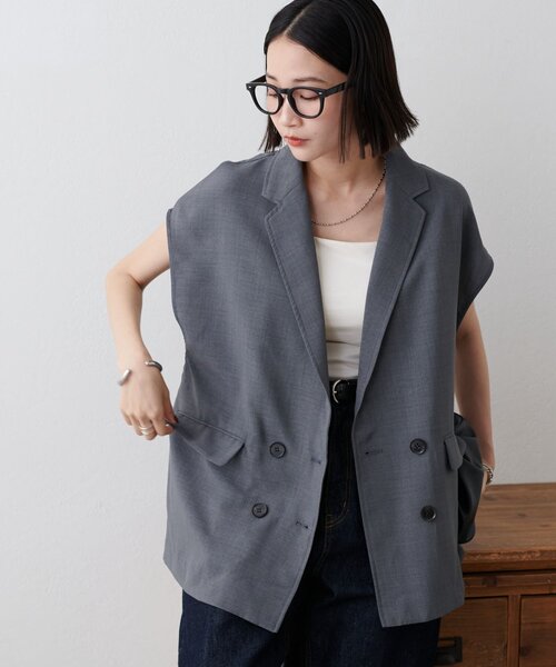 セール】【WEB限定/新色追加!】テックリネンフレンチシャツジャケット