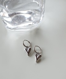 saran jewelry/アレルギー対応 2way ハートフープ ピアス