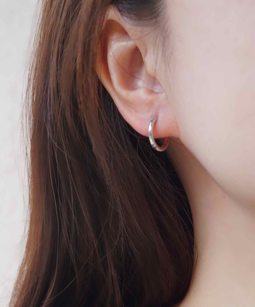 CERCA(チェルカ)の「saran jewelry/アレルギー対応 2way ハートフープ ピアス(ピアス(両耳用)・レディース・ゴールド/シルバー・FREE)」の7枚目の写真
