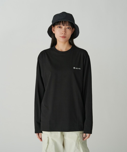Snow Peak（スノーピーク）の「SP Onepoint Logo Long Sleeve T-Shirt（Tシャツ/カットソー・メンズ・グリーン系その他/グレー系/ブラック/ホワイト・M/S/XL/L/1/XXL）」の3枚目の写真