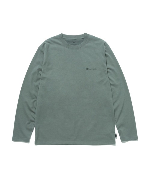 Snow Peak（スノーピーク）の「SP Onepoint Logo Long Sleeve T-Shirt（Tシャツ/カットソー・メンズ・グリーン系その他/グレー系/ブラック/ホワイト・M/S/XL/L/1/XXL）」の9枚目の写真