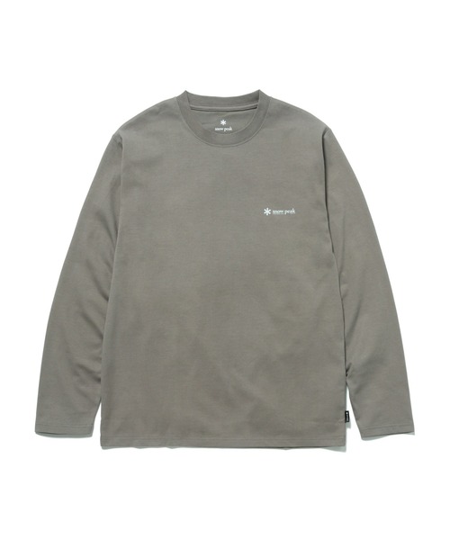 Snow Peak（スノーピーク）の「SP Onepoint Logo Long Sleeve T-Shirt（Tシャツ/カットソー・メンズ・グリーン系その他/グレー系/ブラック/ホワイト・M/S/XL/L/1/XXL）」の10枚目の写真