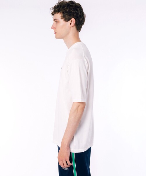 LACOSTE（ラコステ）の「ハイストレッチコットンニット半袖Tシャツ（Tシャツ/カットソー・メンズ・ホワイト/グレー/ブラック/ブルー・2/3/4/5）」の16枚目の写真