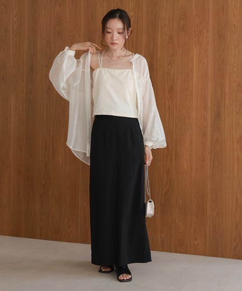 セール】【S・Mサイズ展開】カップ付キショート丈ジャガード
