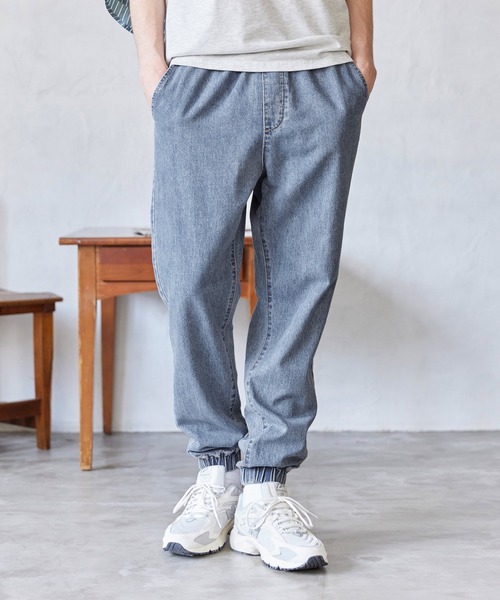 coca(coca)(コカ)の「ウエストゴムジョガーデニムパンツ(デニムパンツ・メンズ・ブルー/ライトブルー・M/L/XL)」の10枚目の写真