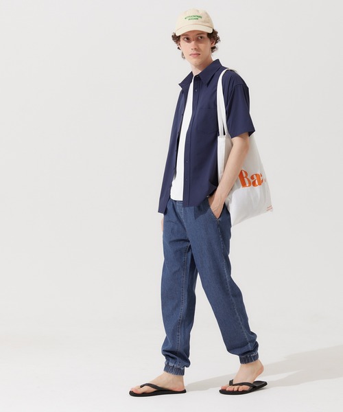 coca(coca)(コカ)の「ウエストゴムジョガーデニムパンツ(デニムパンツ・メンズ・ブルー/ライトブルー・M/L/XL)」の4枚目の写真
