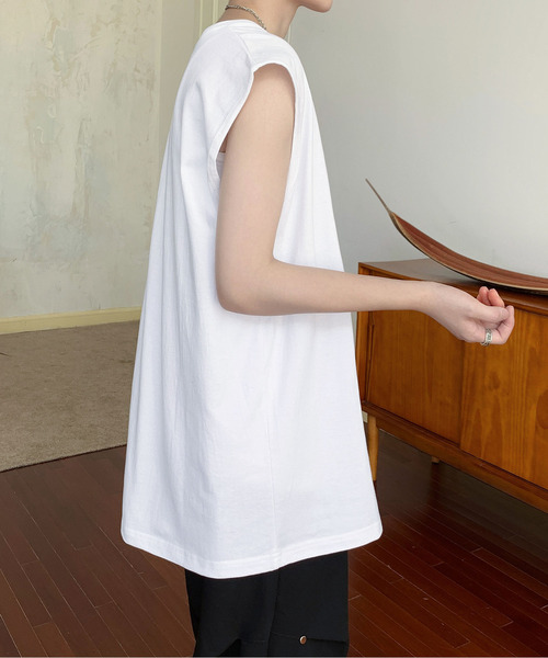 neos（ネオス）の「【neos】ルーズシルエット フラワー ブーケ プリント ノースリーブ シャツ タンクトップ（タンクトップ・メンズ・ホワイト/ブラック・MEDIUM/LARGE/X-LARGE）」の9枚目の写真