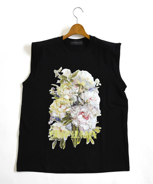 neos（ネオス）の「【neos】ルーズシルエット フラワー ブーケ プリント ノースリーブ シャツ タンクトップ（タンクトップ・メンズ・ホワイト/ブラック・MEDIUM/LARGE/X-LARGE）」の12枚目の写真