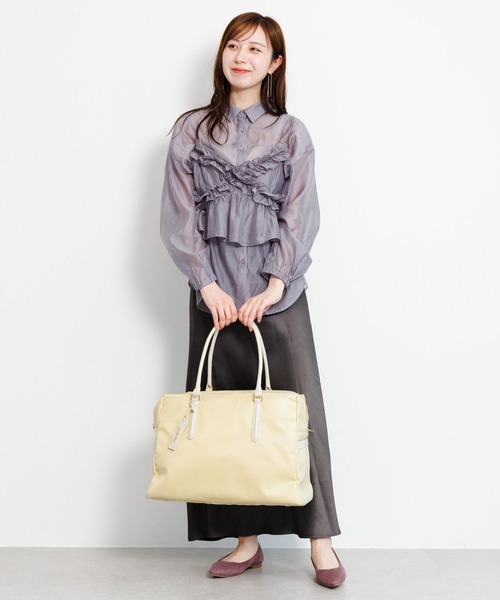 Jewelna Rose(ジュエルナローズ)の「Jewelna Rose グレタ ナイロンボストンバッグ 16182(ボストンバッグ・レディース・ライトグレー/ブラウン/ブラック/グレー・FREE)」の9枚目の写真