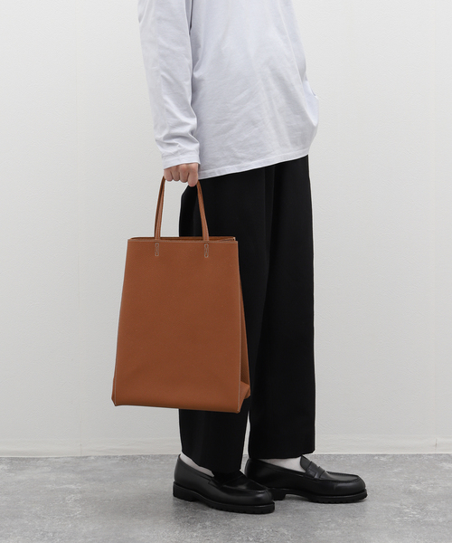 EDIFICE（エディフィス）の「Pachyderm (パキダム) HER02 トゴ BAG M PT02-HG（トートバッグ・メンズ・ブラウン系その他・FREE）」の10枚目の写真