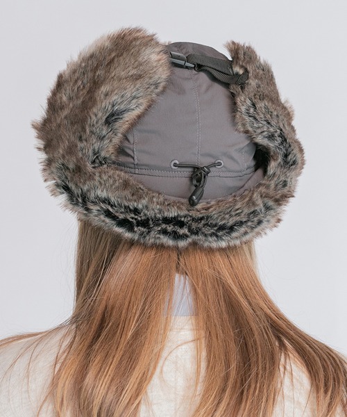 14+（イチヨンプラス）の「フライトキャップ 撥水（ハット・レディース・ブラック/グレー/ベージュ・MEDIUM/X-LARGE）」の10枚目の写真