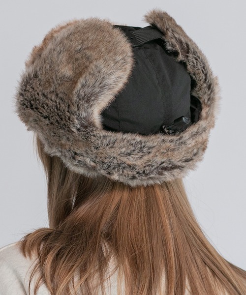 14+（イチヨンプラス）の「フライトキャップ 撥水（ハット・レディース・ブラック/グレー/ベージュ・MEDIUM/X-LARGE）」の12枚目の写真