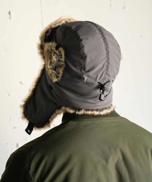 14+（イチヨンプラス）の「フライトキャップ 撥水（ハット・レディース・ブラック/グレー/ベージュ・MEDIUM/X-LARGE）」の8枚目の写真