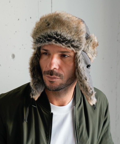 14+（イチヨンプラス）の「フライトキャップ 撥水（ハット・レディース・ブラック/グレー/ベージュ・MEDIUM/X-LARGE）」の7枚目の写真