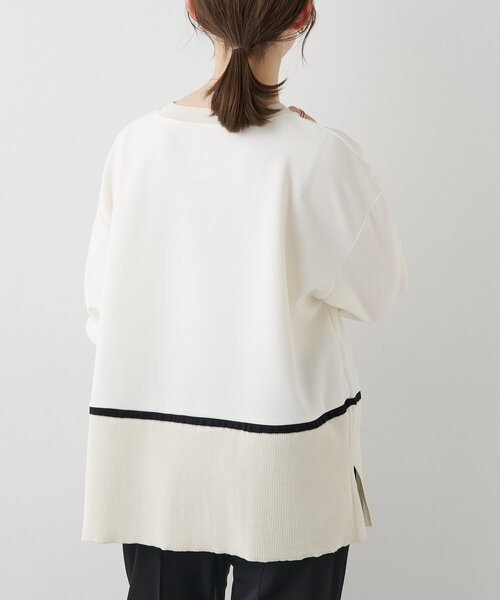 BEARDSLEY（ビアズリー）の「ラインニット（ニット/セーター・レディース・ホワイト・FREE）」の5枚目の写真