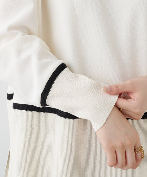 BEARDSLEY（ビアズリー）の「ラインニット（ニット/セーター・レディース・ホワイト・FREE）」の7枚目の写真