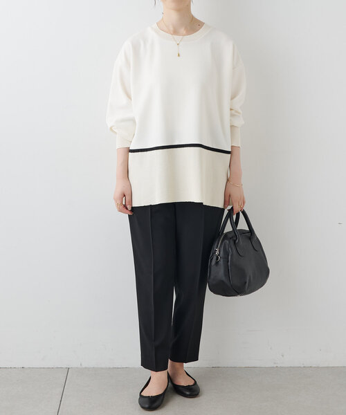 BEARDSLEY（ビアズリー）の「ラインニット（ニット/セーター・レディース・ホワイト・FREE）」の9枚目の写真