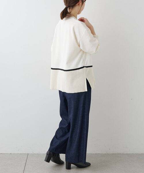 BEARDSLEY（ビアズリー）の「ラインニット（ニット/セーター・レディース・ホワイト・FREE）」の13枚目の写真