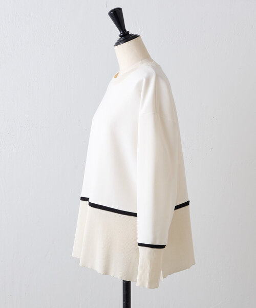 BEARDSLEY（ビアズリー）の「ラインニット（ニット/セーター・レディース・ホワイト・FREE）」の15枚目の写真