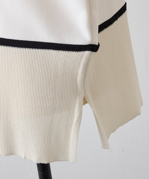 BEARDSLEY（ビアズリー）の「ラインニット（ニット/セーター・レディース・ホワイト・FREE）」の21枚目の写真