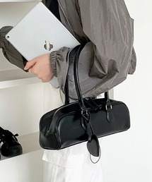 florist | ハートチャーム付ヴィーガンレザー横長ボストンバッグ(ボストンバッグ)