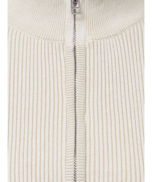 EMODA(エモダ)の「プレーティングハーフリブニット(ニット/セーター・レディース・ホワイト/ピンク/ブラック/グレー/ブルー・FREE)」の7枚目の写真