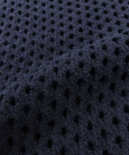 ELFRANK(エルフランク)の「《新色追加》ショート丈透かし編みメッシュニットプルオーバー《着用動画あり》(ニット/セーター・レディース・ブラック/オフホワイト/グレー/ピンク/イエロー/ネイビー・FREE/M/L)」の9枚目の写真