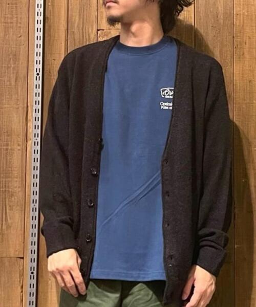 BACK NUMBER(バックナンバー)の「BACK NUMBER(バックナンバー)ブークレパイル長袖カーディガン(カーディガン/ボレロ・メンズ・ブラウン/ブラック・S/M/L/XL)」の20枚目の写真