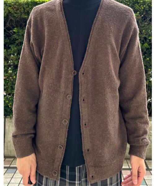 BACK NUMBER(バックナンバー)の「BACK NUMBER(バックナンバー)ブークレパイル長袖カーディガン(カーディガン/ボレロ・メンズ・ブラウン/ブラック・S/M/L/XL)」の14枚目の写真