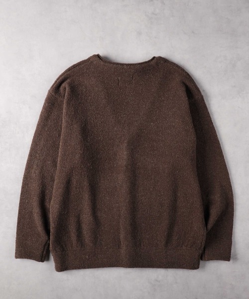BACK NUMBER(バックナンバー)の「【BACK NUMBER】ブークレパイル長袖カーディガン(カーディガン/ボレロ・メンズ・ブラウン/ブラック・S/M/L/XL)」の3枚目の写真