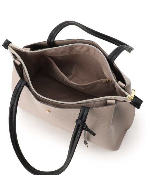 SHOO・LA・RUE（シューラルー）の「◆【軽量/A4/通勤】ふわっと軽いトートバッグ（トートバッグ・レディース・ブラック/グレー/ベージュ系4・00）」の11枚目の写真