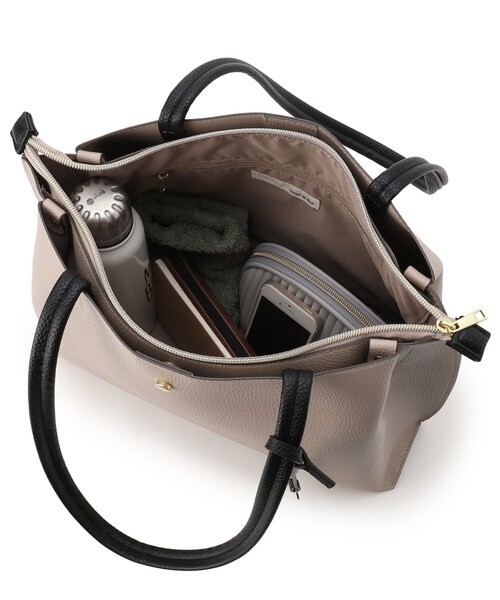 SHOO・LA・RUE（シューラルー）の「◆【軽量/A4/通勤】ふわっと軽いトートバッグ（トートバッグ・レディース・ブラック/グレー/ベージュ系4・00）」の12枚目の写真